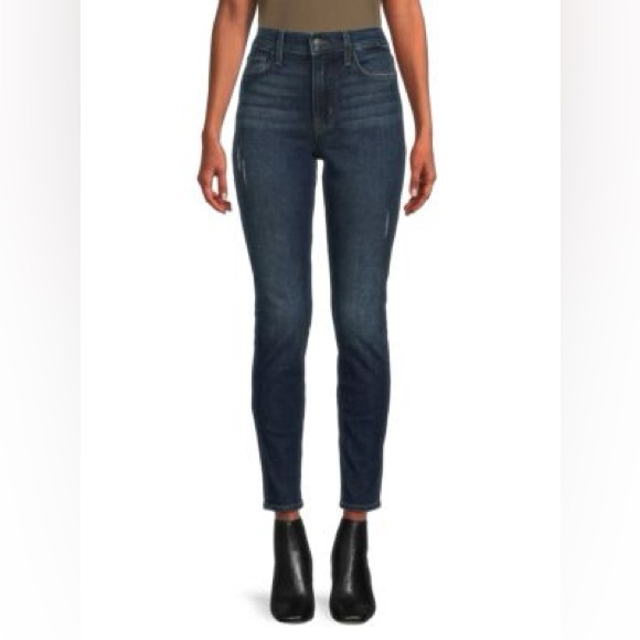 HUDSON JEANS Blair High Rise Skinny Denim Size 27 4 6 Casual Luxury Designer - Picture 1 of 10